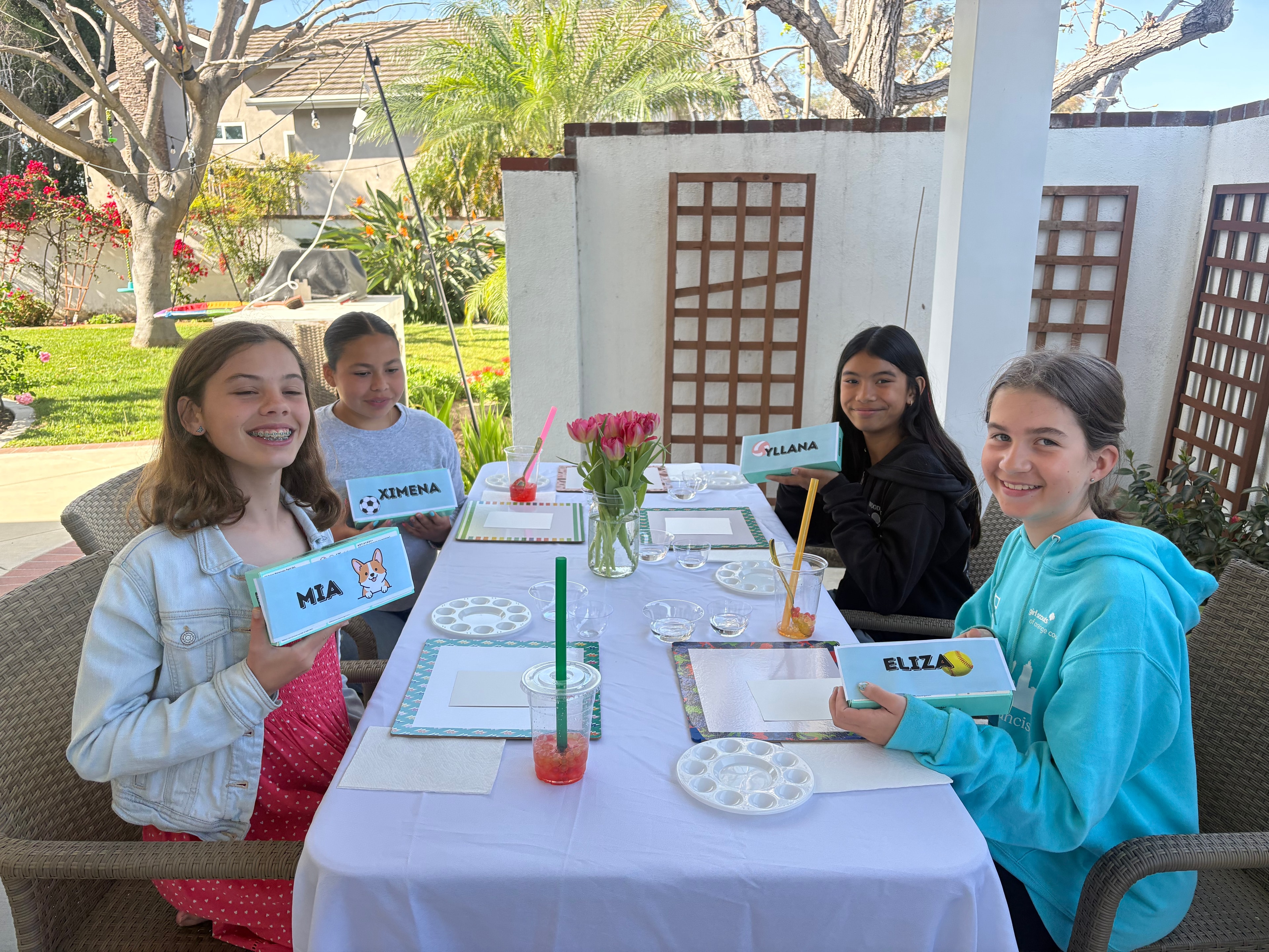 Kids art party hosted by Shannon Paints
